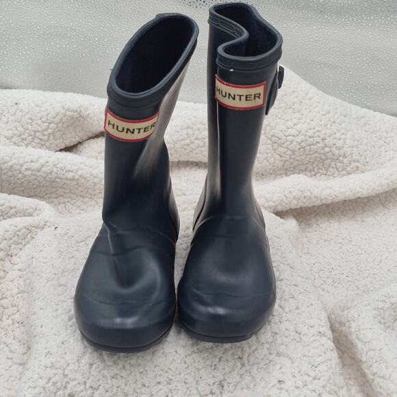 Hunter Waterproof Rain Boot Blue KIDS size 9 - Picture 3 of 7